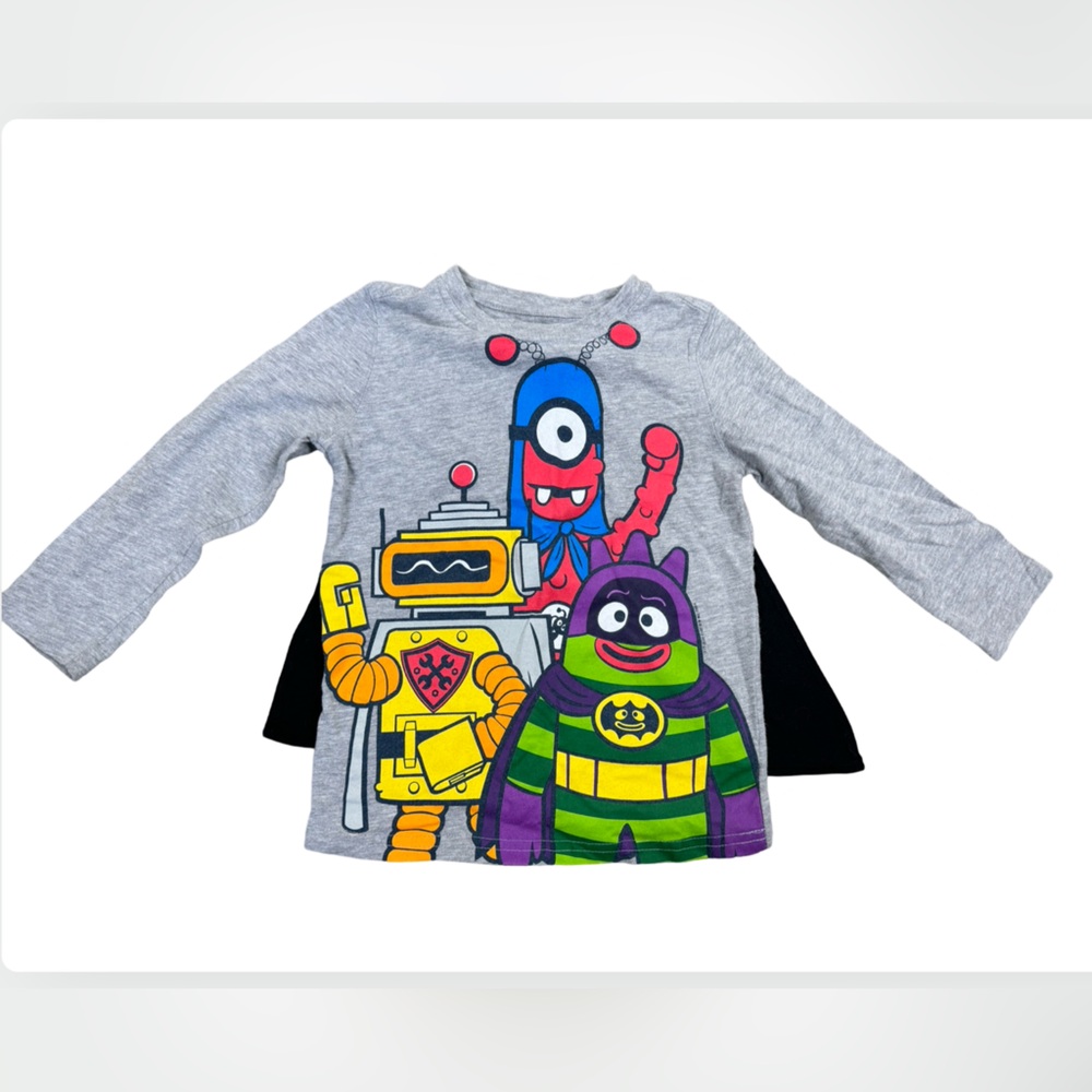 2013 Yo Gabba Gabba Baby Gap HERO IN TRAINING Superhero Long Sleeve Shirt 3T